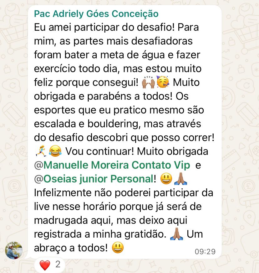 Depoimento real de participante do Reset14D 4